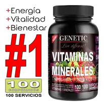 Comprar 100 Tab Vitaminas Minerales Defensas Salud Bienestar Genetic