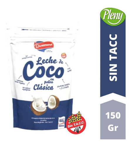 Leche De Coco En Polvo X 150 Gr - Libre De Gluten Sin Tacc