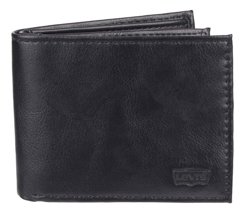 Billetera De Cuero Slimfold Levis Charcoal Black 