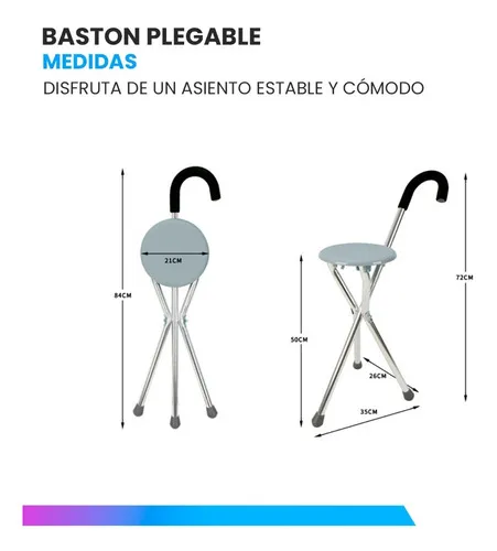 Bastón Con Asiento Super Confort SC836