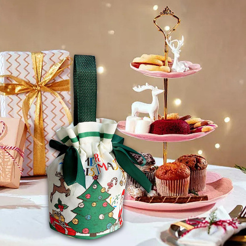 4 Bolsa De Regalo De Navidad, Calcetín De Navidad,