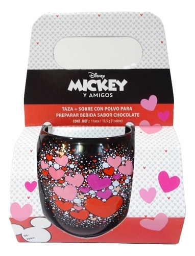 Taza Redonda Mickey Color Negro