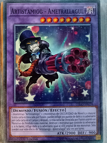 Yugioh Carta Artistamigo Ametrallagul +2