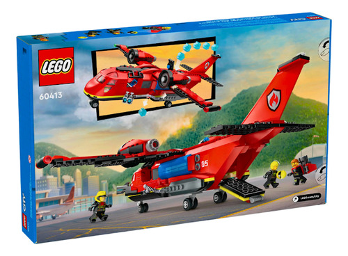 Bloques de construcción Lego City Fire Plane 60413, número de piezas 478