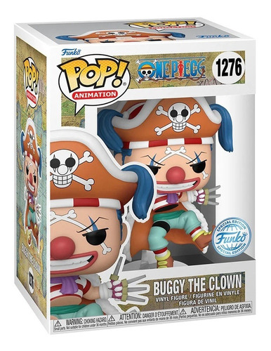 Figura De Accion Buggy The Clown 1276 One Piece  Animation 