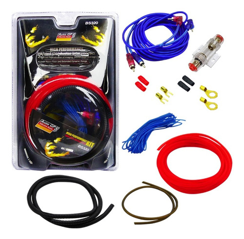 Kit Cables Amplificador Subwoofer High Performance 2000watt