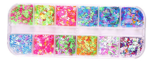Cv 12 Colores/caja De Lentejuelas Con Purpurina For Uñas 06