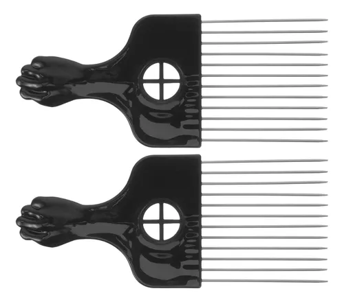 Cepillo De Pelo Para Hombre Con Aguja De Acero Bicolor, 2 Un