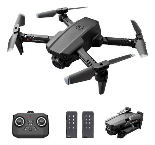 Mini drone Gadnic LS-XT6 con cámara 4K negro 2.4GHz 2 baterías
