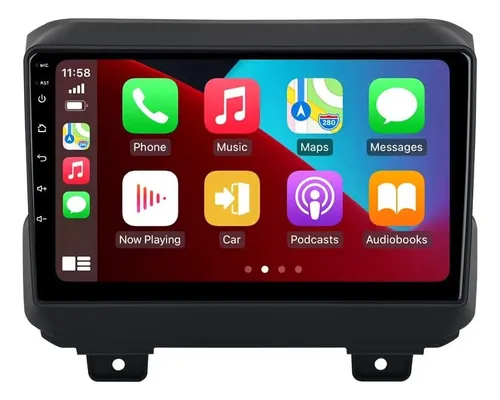 Radio Android Jeep Wrangler Rubicon Gladiator Carplay