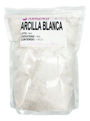 Arcilla Blanca 1 Kilo Tipo de piel UNIVERSAL