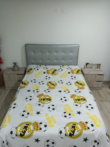 Sabanas Infantiles Cama Sencillo Real Madrid Otros Motivos!