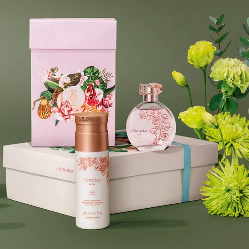 Kit Presente Floratta Rosé Mães Dia Das Mães / Natal / Namor