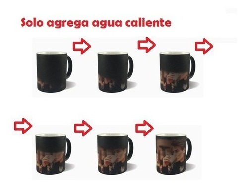 Imagen 7 de 10 de Taza Magica Negro Mate 11oz Tlp Sublimación 36 Piezas F