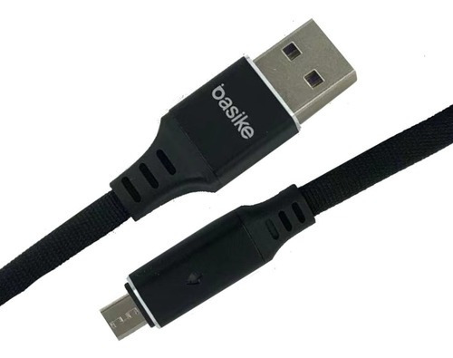 Cabo Carregador Magnético C/ Led Micro Usb V8 Cor Preto