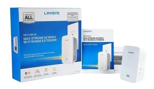 Imagen 5 de 5 de Repetidor Extensor Wifi Linksys Re7000 Ac1900 Dual Band Plug