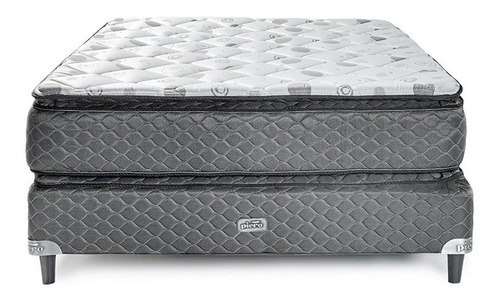 Sommier Piero Regno Pillow Top Súper king 200x200cm gris