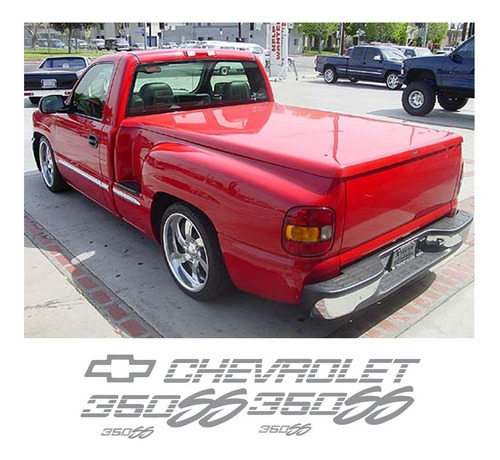 Kit Sticker Chevrolet 350 Ss Batea California Calcomanias