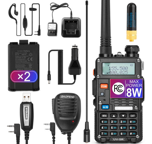 Ham Radio Handheld (uv-5r 8w) Radio Bidireccional De Doble B