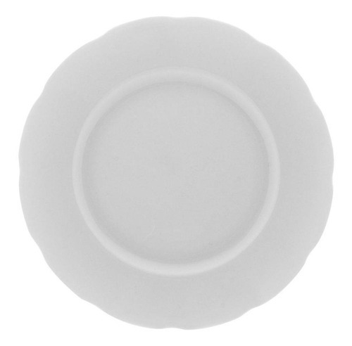 Prato De Sobremesa Em Porcelana Wolff Adana 21cm Branco