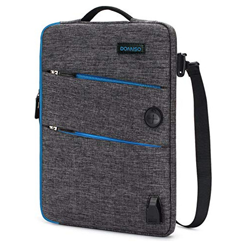 Domiso 13.3 Inch Waterproof Laptop Sleeve Canvas With Usb Ch