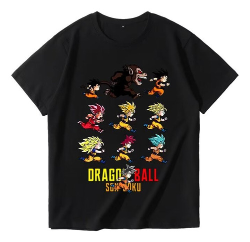 Polera Creative Dragon Ball Goku Super Saiyan Running