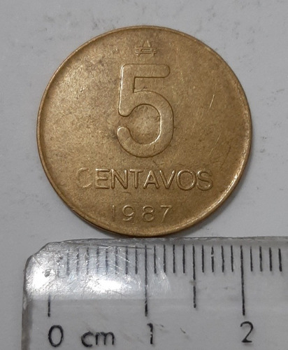 Moneda Argentina 5 Centavos De Austral Año 1987 