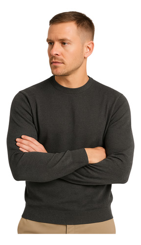Sweater Hombre Cuello Redondo Premium Pullover Sueter