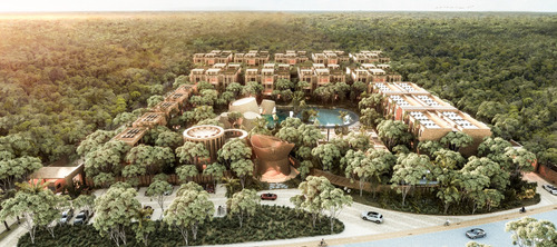 Departamento En Venta En Tulum, Quintana Roo, Aflora, Rodeado De Una Bella Laguna Artificial