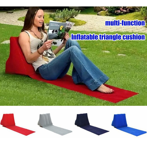 Alfombra De Camping Para Playa, De Pvc, Hinchable, Flocada