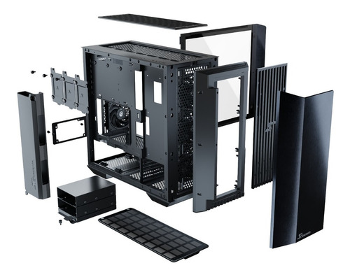 Imagen 10 de 10 de Gabinete Seasonic Syncro Q704 Con Fuente 750w 80+ Gold