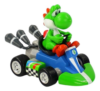 Super Mario Kart Wii Pull Back Racer Yoshi Kart Figura