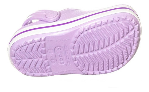 Imagen 5 de 8 de Sandalia Crocs Niñas Crocband Kids Lavender Art C10998-c5p8