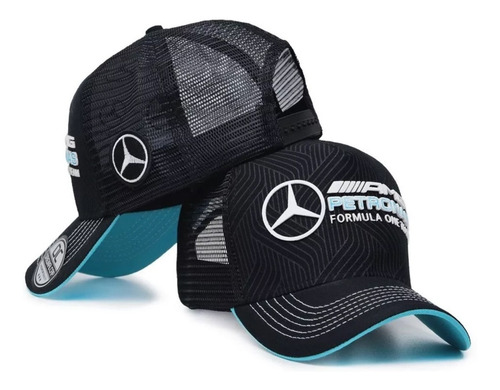 Boné Mercedes Benz Petronas Formula One Snapback Tela Curva