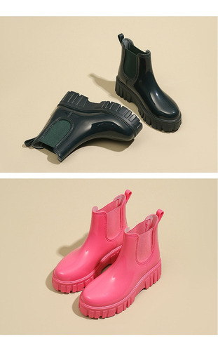 Botas De Lluvia Impermeables Y Antideslizantes Para Mujer