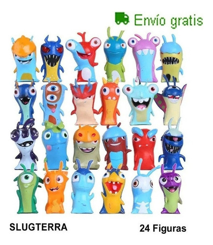 Y 24 Figuras Slugterra Bajoterra Coleccionables 2023l