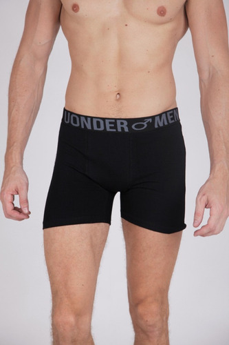 Boxer De Algodón Y Lycra, Elástico A La Vista - Por Unidad