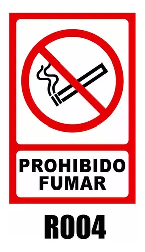 LETRERO DE SE?ALIZACI?N PROHIBIDO FUMAR TRUPER - FerreKasa Mexico