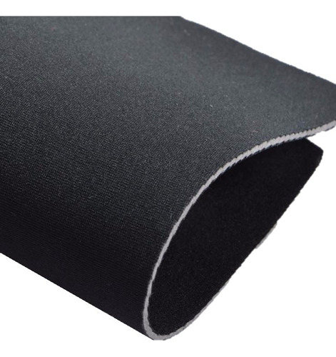 Goma Eva Foami 4mm Con Tela, 6.00m X 1.40m, Negro