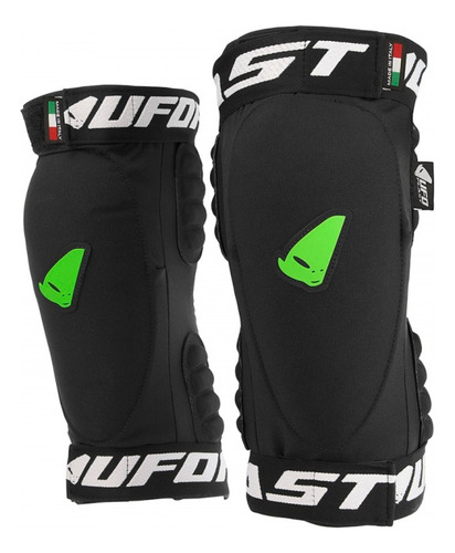 Rodilleras Ufo Spartan Motocross Enduro Mtb Dh Bici Color Negro Talla L-xl