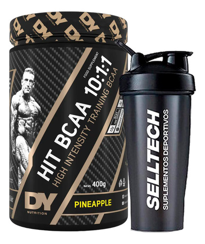 Aminoácidos Dorian Yates Hit Bcaa 400gr 10:1:1 Piña+shaker