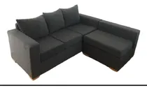 Comprar Amoblamientos FCD VOLCADO 210 Esquinero de 4 cuerpos tela chenille color negro