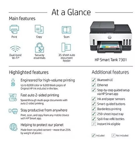 IMPRESORA MULTIFUNCIONAL HP Smart Tank 500 / 6000 Páginas en