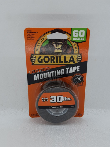 Gorilla Tape Cinta Doble Faz Negro Extrafuerte