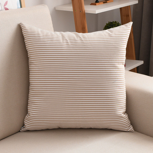 Fundas De Almohada Lino A Rayas Azul Oscuro Navidad 6 Piezas