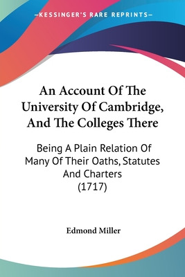 Libro An Account Of The University Of Cambridge, And The ...