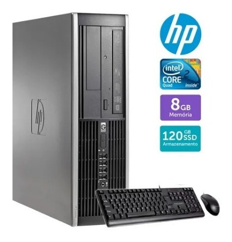 Pc Barato Hp Compaq Core 2 Quad 8gb Ddr3 Ssd 120gb