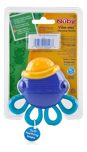 Nuby Vibe-eez Mordedor Vibrador - A Pilas - Textu...