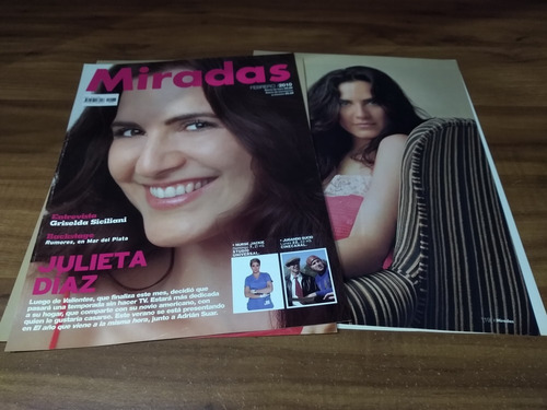(rp719) Julieta Diaz * Tapa Revista + 3 Pgs * 2010 (Usado)