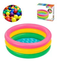 Comprar Piscina Infantil  Bebe Dinossauro 28l Intex + 50 Bolinhas